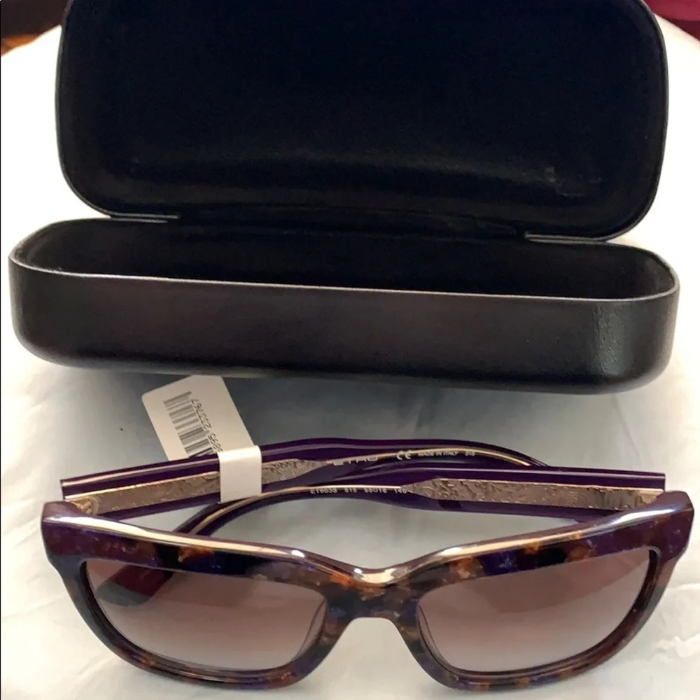 NWT ETRO Marble Violet Sunglasses comes w/case